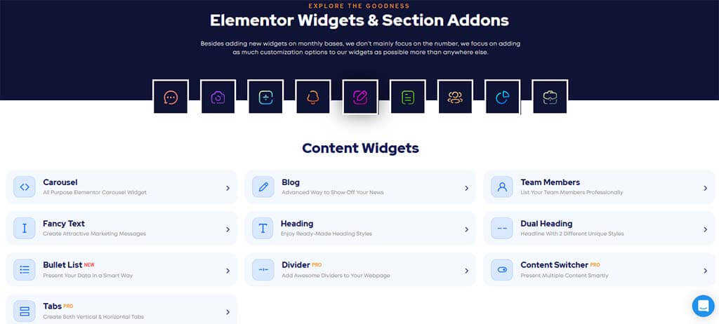Premium Addons widget