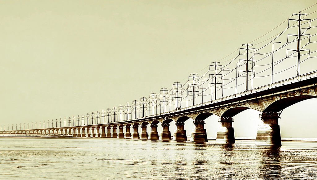 Economically Important Bridges in Bangladesh Jamuna Multipurpose Bridge