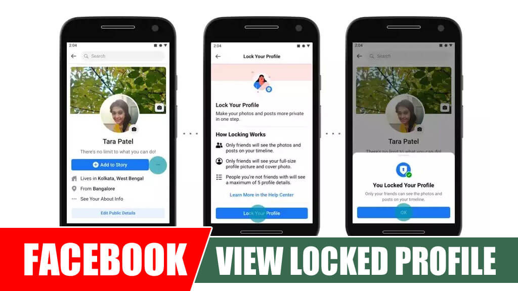 How to view locked profile on Facebook?