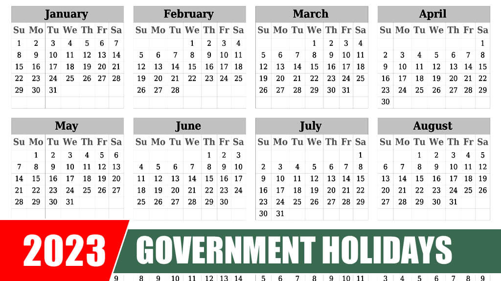 Government Holidays 2023 Bangladesh