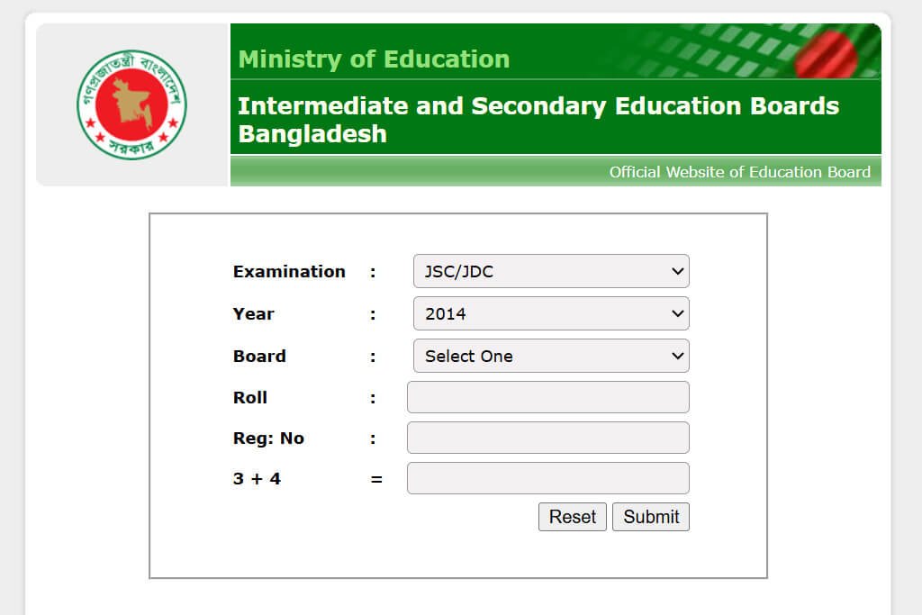 JSC Result 2014