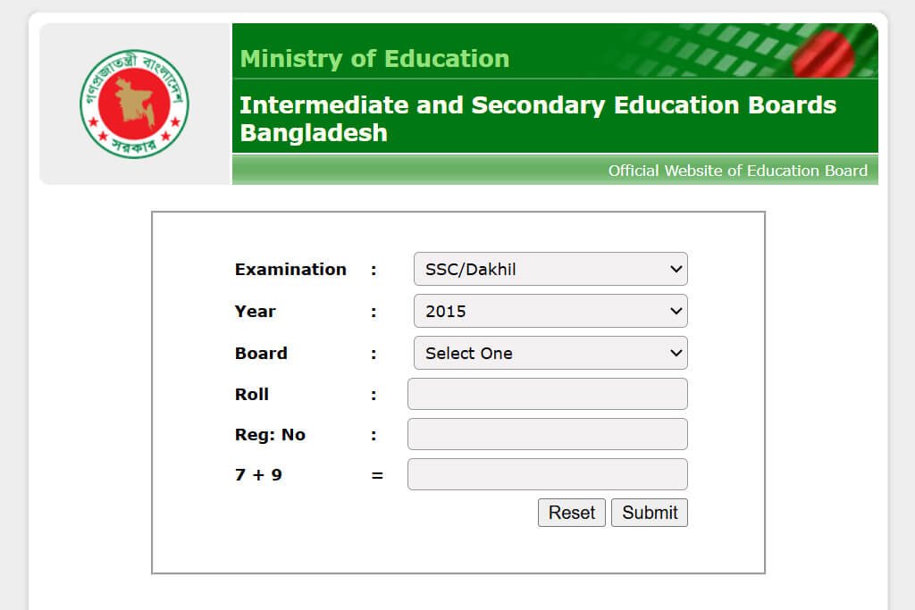 JSC Result 2015