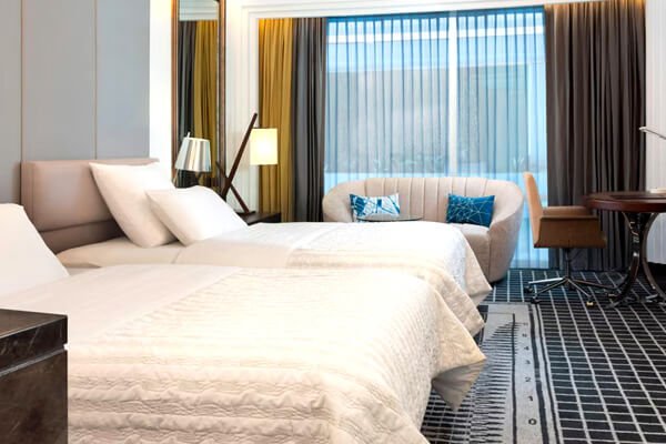 Double Beds Guest Room