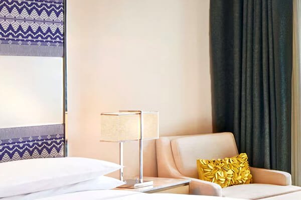 King Bed, City View, Corner