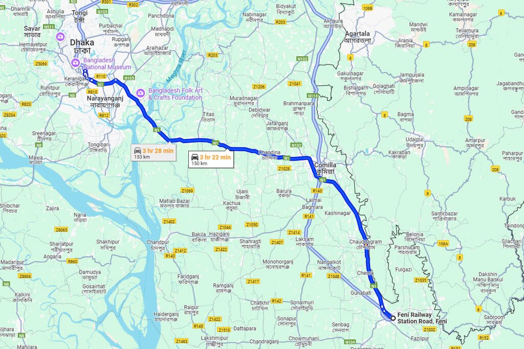 Dhaka To Feni Train Schedule 1
