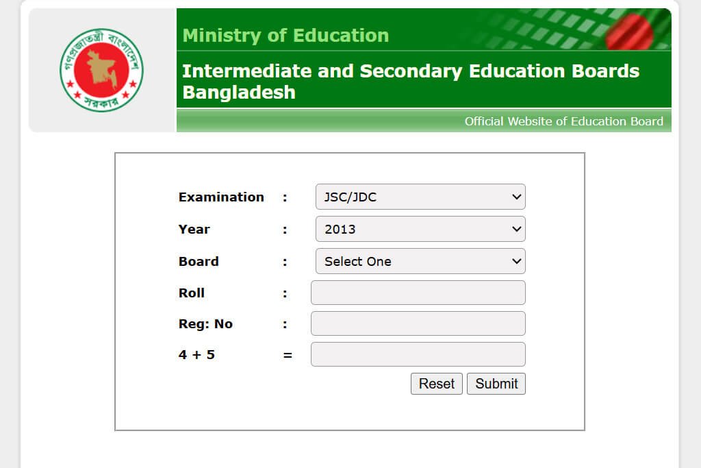 JSC Result 2013