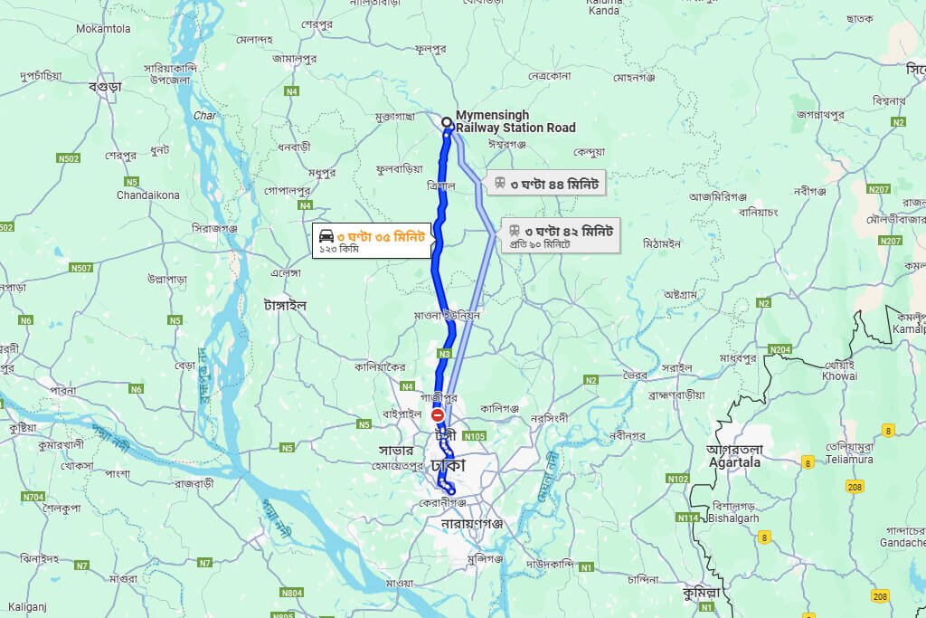 Dhaka To Mymensingh Train
