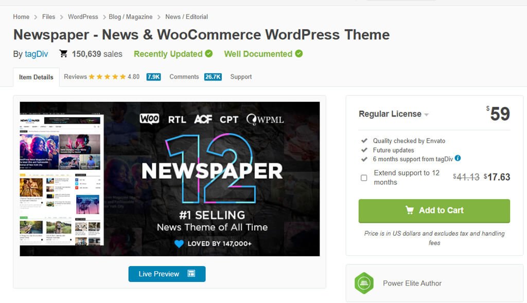 Newspaper Theme Best Seller Newspaper Theme
