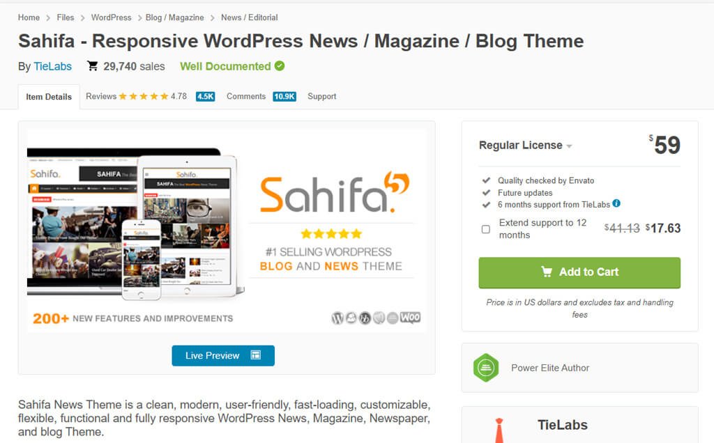 Sahifa Theme Best Seller Newspaper Theme